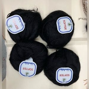 4 balls mohair yarn